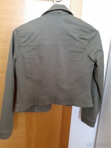 Jarný kabátik H&M veľkosť 146 zelený, cena 10 eur - 3