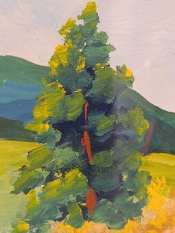 Obraz Alois Kokáč, originální olejomalba na kartonu 70x50 - 3
