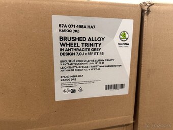 original alu kola škoda Karoq r18 Trinity 57A07149 - 3