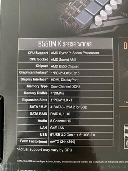🧠 Základná doska – Gigabyte B550M K - 3
