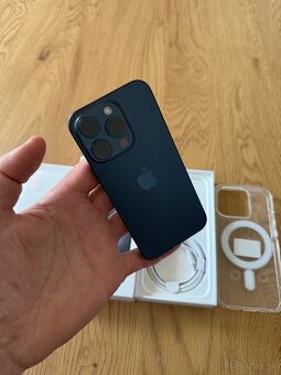 iPhone 15 Pro 256 gb Blue Titanium - nepoužívaný, záruka - 3