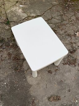 biely stolík IKEA mammut - 3