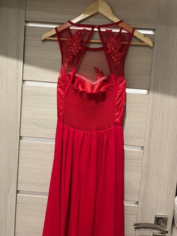 Červené spoločenské šaty Eva & Lola - 3