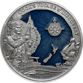 Strieborná minca 3 Oz 250. výročie prieskumné plavby Jamesa - 3