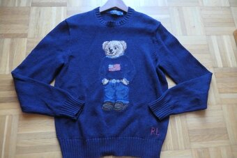 RALPH LAUREN BEAR ICON original bavlna/lan top sveter - 3