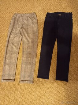 Dievčenské nohavice, rifle, elasťáky veľ. 146 - 7 ks - balík - 3