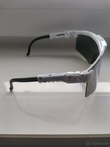 Športové slnečné okuliare Pit Viper (biele-modré sklo) - 3