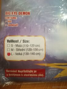 Kostým - Oko Démona, velk. 9-10r. - 3