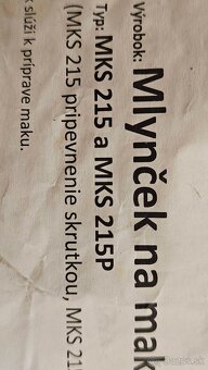 Mlyncek na mak MKS215 - 3