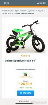 Predam chlapčensky bicykel VOLARE SPORTIVO NEON 14’’ - 3