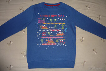 VIANOČNÁ MIKINA-134/140 (9-10 rokov), chlapč., zn.F&F - 3