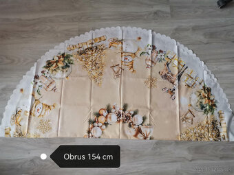 Vianočný obrus kruh152cm - 3