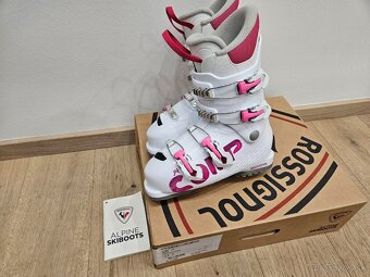 2025 Biele Detské Dievčenské Lyžiarky Rossignol COMP 4 - 3