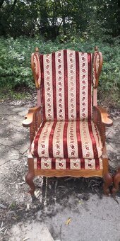 Starožitná sedacia súprava 3+1+1 - 3