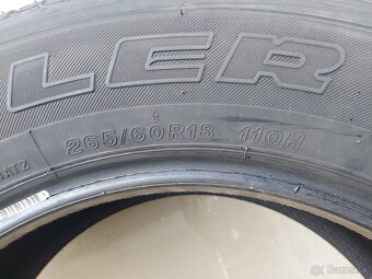 4ks zánovné 265/60 r18 BRIDGESTONE, DOT2022 - 3
