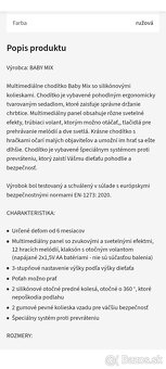 Predám nové detské chodítko - 3