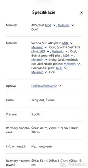 Predám kovový regál Jysk 3ks - 3