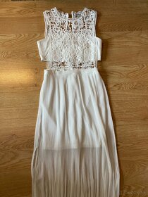 Elegantné biele šaty - 3