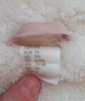 Zimný zateplený overal veľ. 74, zn. H&M - 3