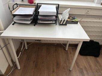 Predám biely stôl IKEA LINNMON/ADILS 100×60 cm – ako nový - 3
