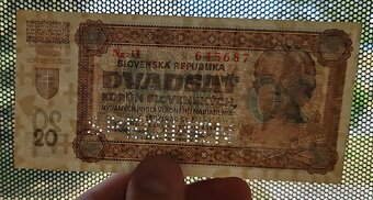 20 Ks, 1942, Nz11, Slovenský štat, Rezervovaná - 3