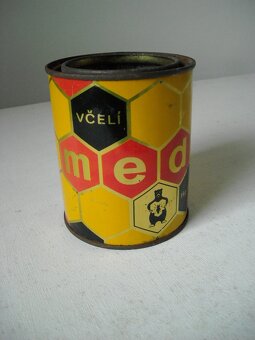 Stará plechovka a pohár na med - 3