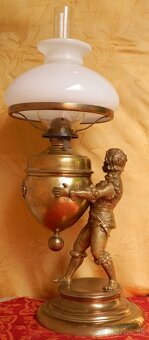 Petrolejová lampa Rakúsko Uhorsko 2.pol. 19 stor. - 3