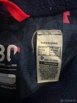 Detská lyžiarska bunda warm 180 5 rokov Wedze - 3