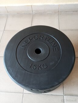 Plastové/cementové závažia INSPORTLINE CEM 2 x 15 kg - 3