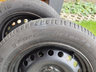 Predám plechové disky R16 so zimnými pneumatikami - 3