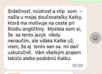 Doučovanie anglického jazyka - 3