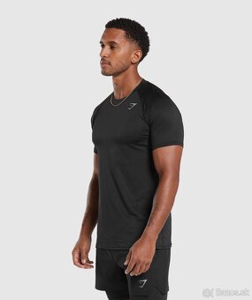 panske tricko GYMSHARK velkost M cierne ORIGINAL - 3