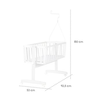 Detská postieľka, kolíska - 3