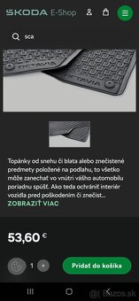 Predám originálne gumenné rohože do Škoda Octavia III - 3