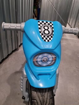 Odrazadlo-motorka Cross-malo pouzivana-modra-od 2,5-3rokov - 3