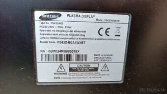 Samsung PS43D490 3D Televízor plazma 43" 112cm - 3