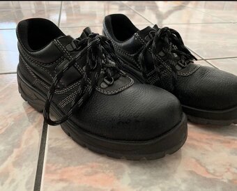 Kožená dámska bezpečnostná obuv, kovová špička - 3