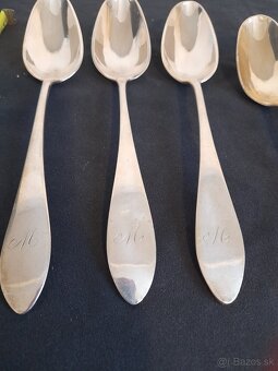 Strieborné lyžice polievkové - 3
