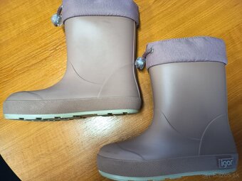 Barefoot zateplené gumáky IGOR, VD 19 cm - 3
