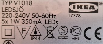 LED nástenná lampa LEDSJÖ IKEA - 3