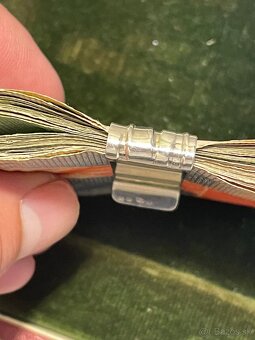 strieborná spona na bankovky - 3