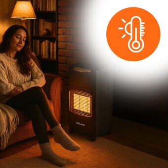 plynový ohrievač 4200W,  4,2kW - 3