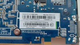 Predám grafické karty NVIDIA GeForce G210 512MB - 3