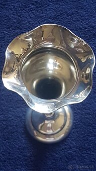 Investičné striebro – svietnik/vázička- rok 1908- 124g - 3