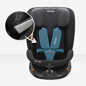 Nová autosedačka 40-150cm, ISOFIX I-size... - 3