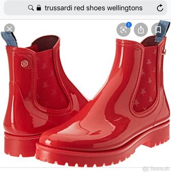 Trussardi 37 cervene gumaky - 3