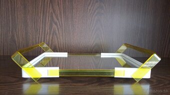 Zrcadlový tác, styl Brusel, 60. léta 20 století, ČSSR - 3