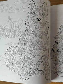 Antistresové omaľovánky - psy - 3