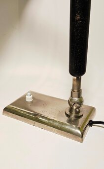 art deco chrómová stolná lampa - 3