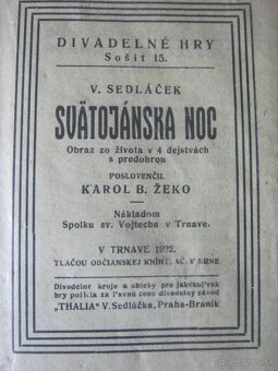 predam tieto svetove dramaticke diela, stare vydania - 3
